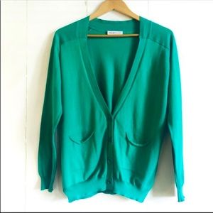See By Chloe Green Cardigan Sweater